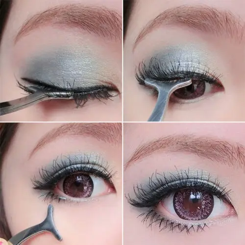 

Beauty Tools Multifunctional False Eyelashes Stainless Auxiliary Eyelash Curler Tweezers Clip