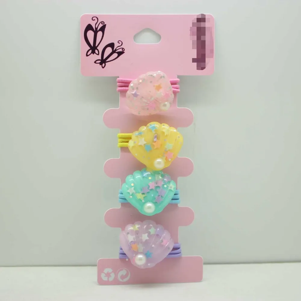 6 шт./лот заколки для волос с сияющими звездами милые морские серии Эластичные