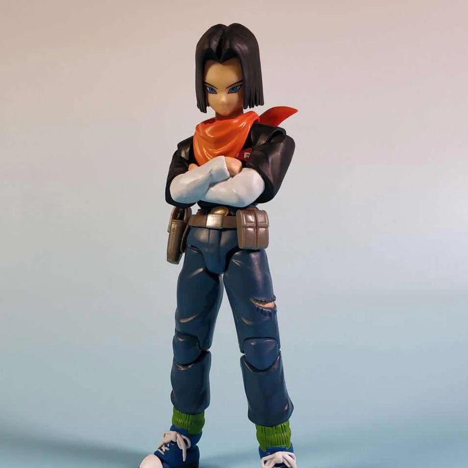 Tronzo Dragon Ball Z Android No.17 Lapis DBZ Android 17 ПВХ фигурка модель подвижная № 17 SHF фигурки Brinquedos