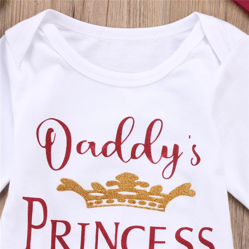 Pudcoco/комплект из 4 предметов для новорожденных девочек хлопковый комбинезон с