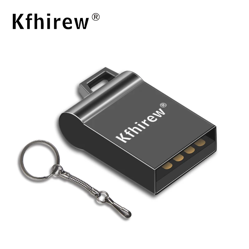 Мини металлический Usb флэш-накопитель 4 ГБ 8 16 usb-флешка 64 Гб 128 с кольцом для ключей