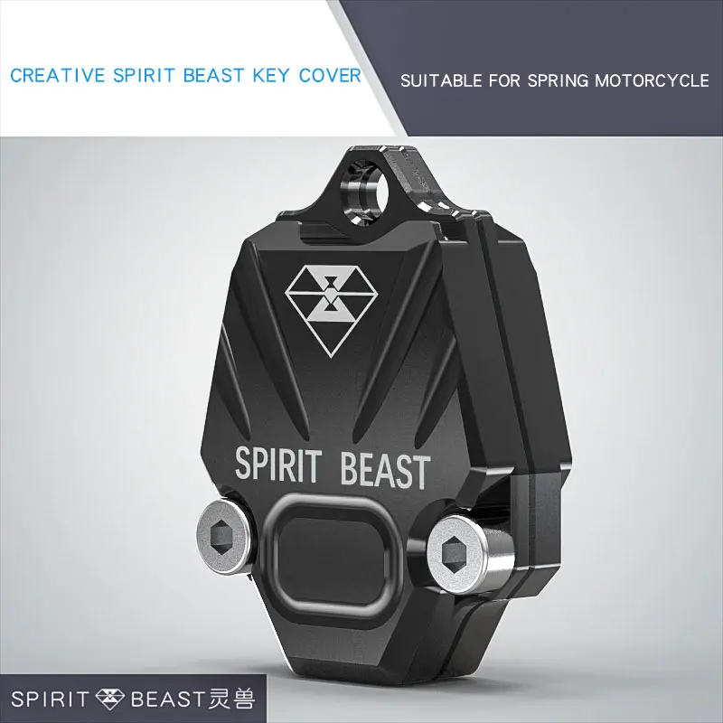 black L5 Аксессуары для ключей мотоцикла SPIRIT BEAST, декоративная крышка для ключей, креативные продукты NK150, специально для стайлинга автомобилей, Diy, мотоцикл - Цвет: black L5
