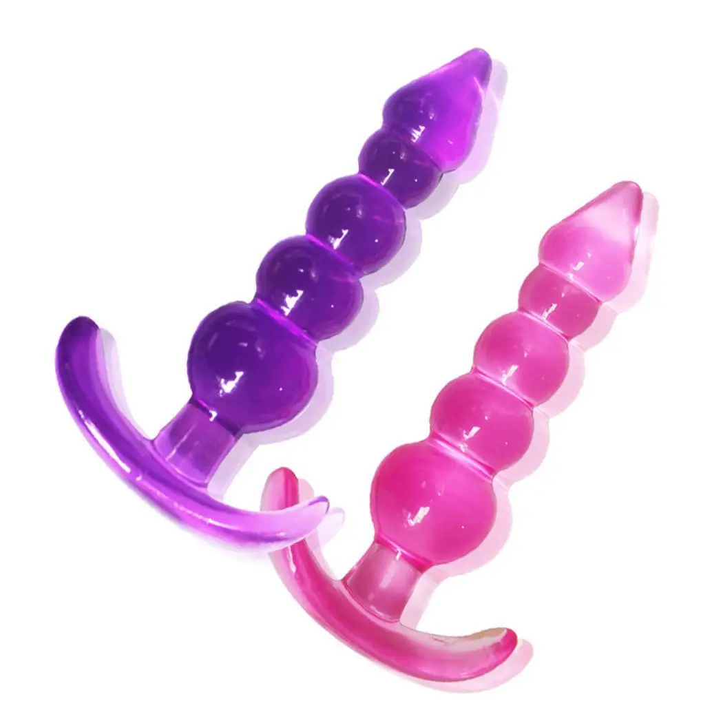 Силиконовая Анальная пробка с анальным дилдо бусинами секс игрушки продукт для