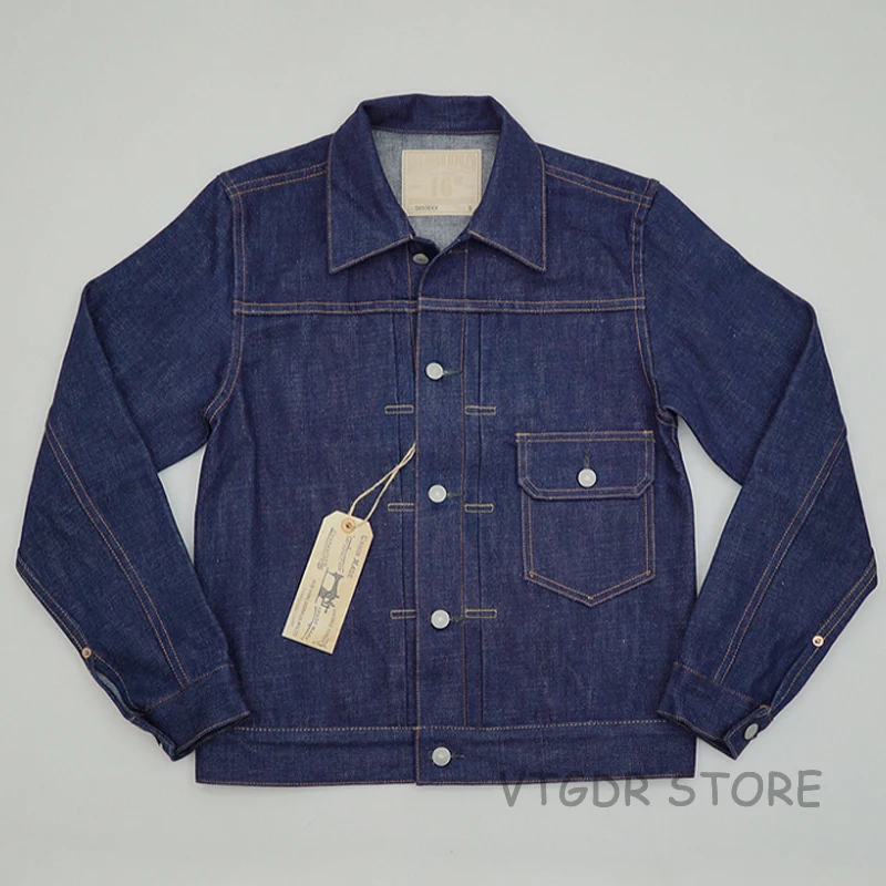 BOB DONG Reproduction 16oz Classic 506xx Type 1 Jean Jacket 1940s Men Denim Coat
