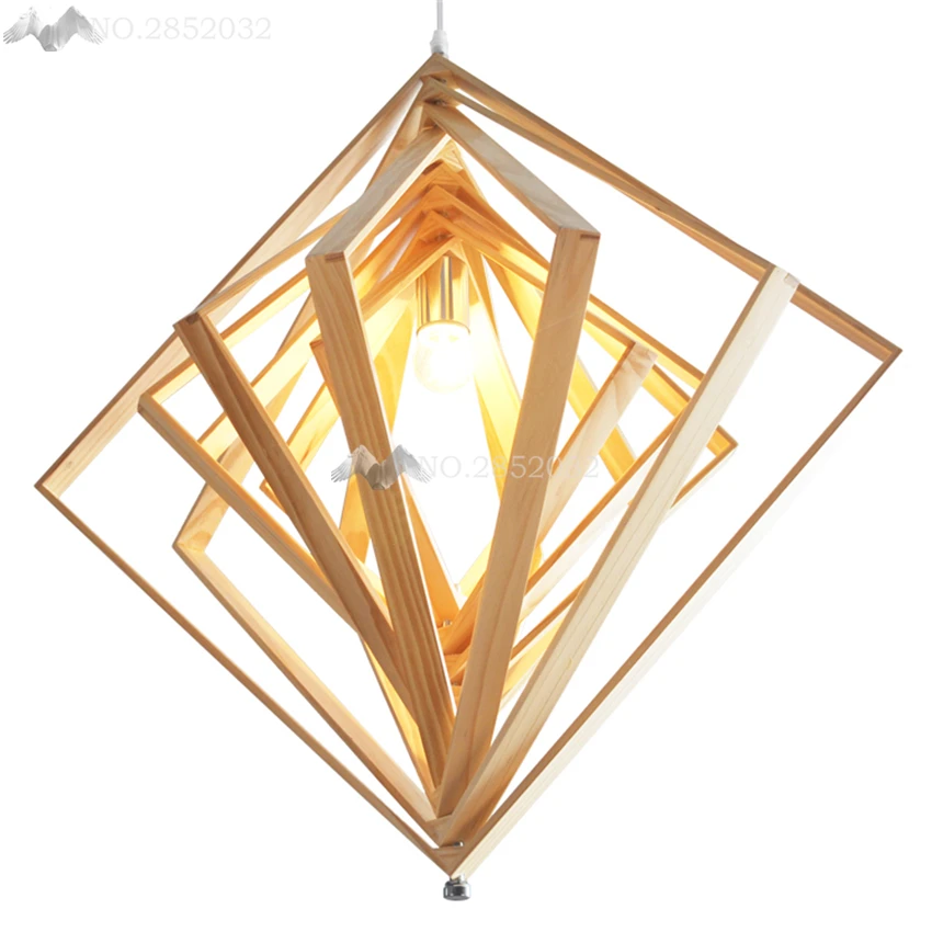 Japanese geometric personality Hang lamps pendant lights led for home nordic light fixtures loft style hanging | Лампы и освещение