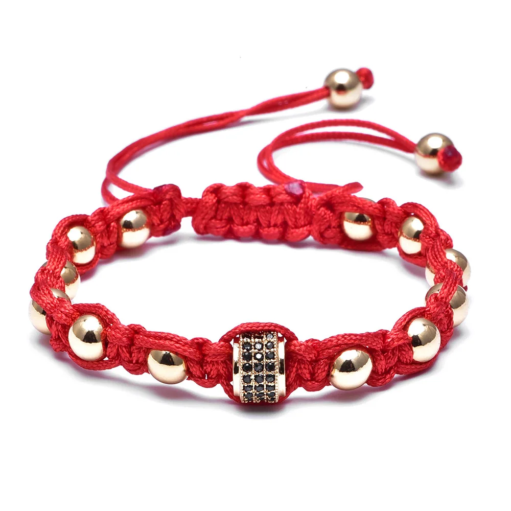 6 мм шаровой браслет высокого качества медный из бисера модный ручной работы для