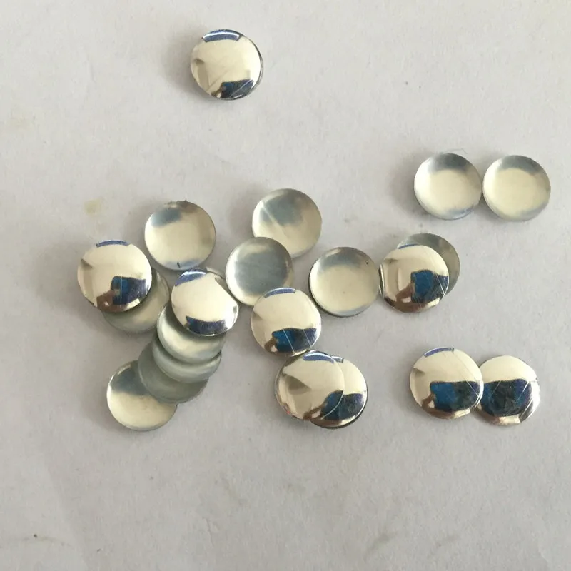 50 шт 7 мм круглые серебряные плоские задние шпильки исправленное железо на