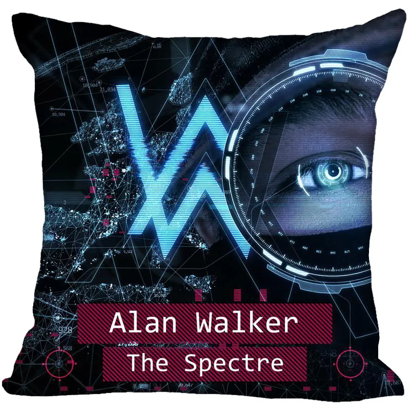 12 Заказная наволочка Alan Walker квадратная Подушка на молнии крышка 40X40cm45X45cm(две стороны) напечатать ваши фотографии классные наволочки для подушек - Цвет: 12
