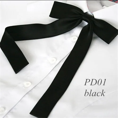 Стильный регулируемый галстук- бабочка. 4 цвета - Цвет: PD01 black