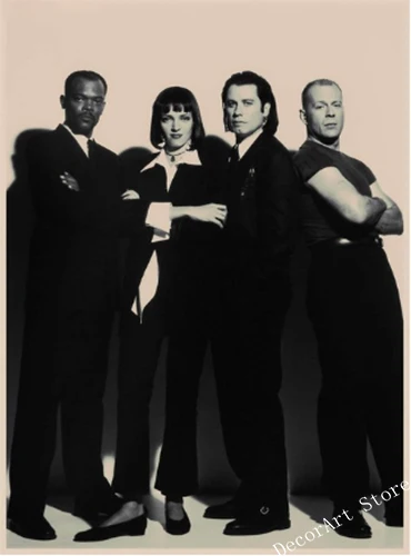 Винтажная Картина на холсте в стиле ретро Квентин пьюти художественная живопись