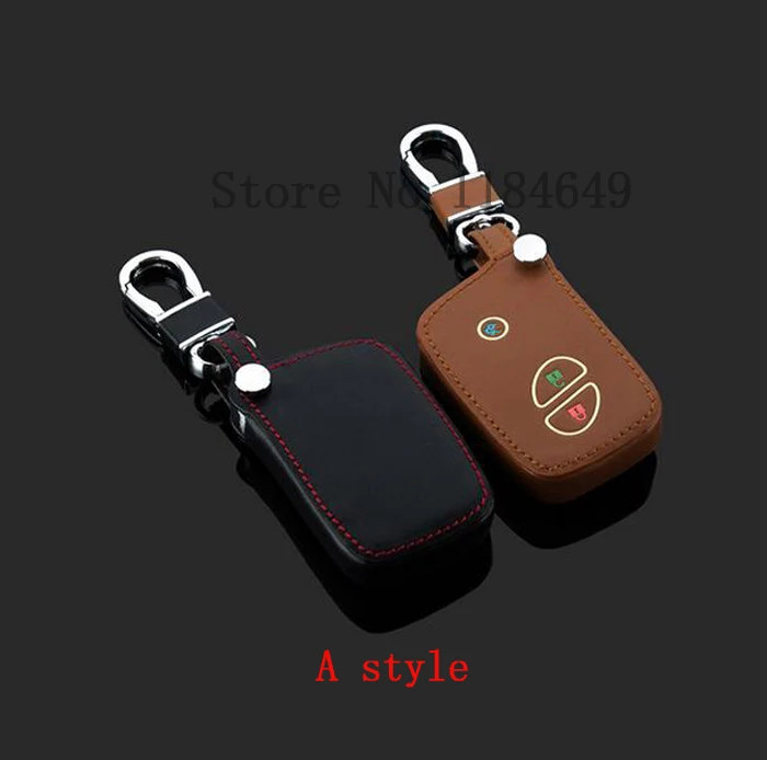 Светящийся кожаный чехол с 3 кнопками и кольцом-цепочкой для Lexus RX270 CT200H ES240 ES250 ES350