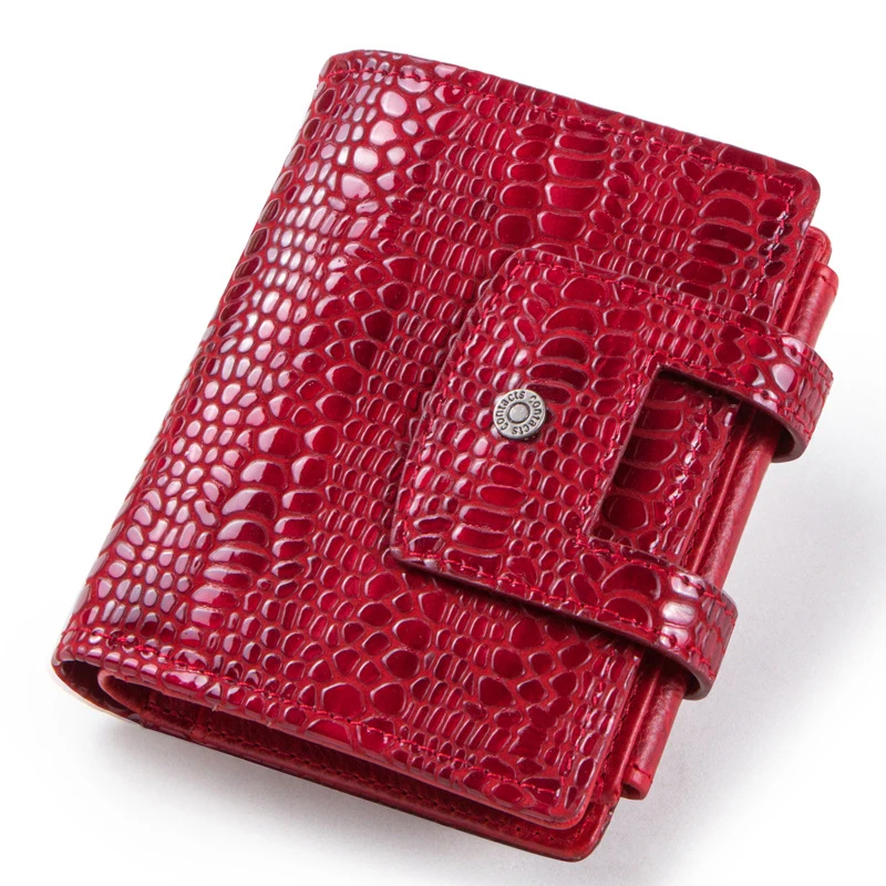 

New Fashion Alligator 100% Genuine Leather Women Short Wallets High Quality Female Luxury Brand Clutch Girl Lady Gift Cash Purse