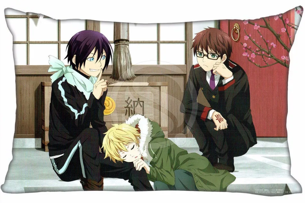 Горячая Распродажа Noragami #3 Наволочка на заказ молнии Прямоугольная подушка чехлы