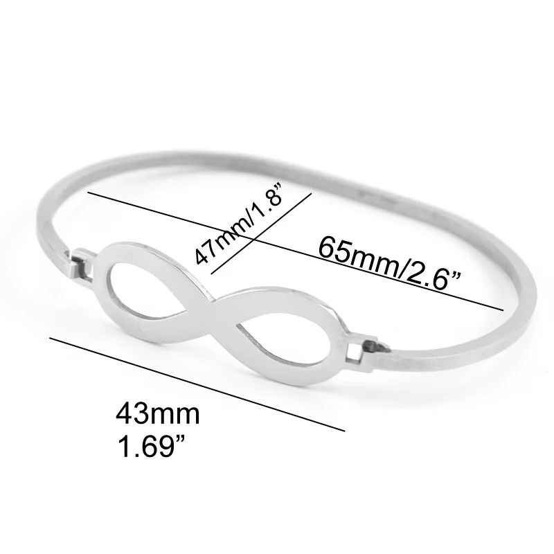 Женский браслет из нержавеющей стали Risul тонкий 8 дюймов | Украшения и аксессуары