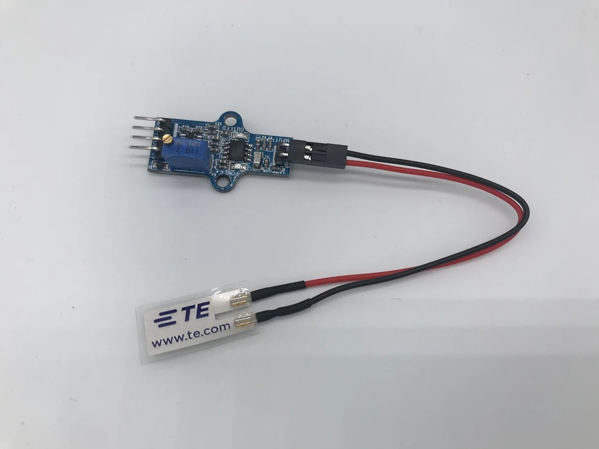 Пьезоэлектрический датчик пьезоэлектрической пленки PVDF + модуль усилителя