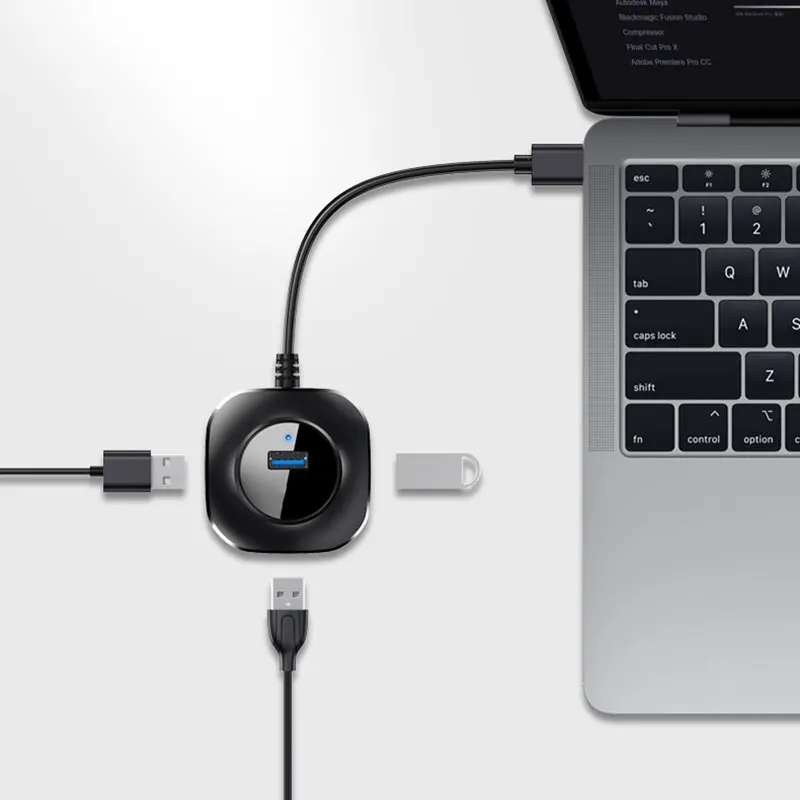 Микро USB разветвитель 3 0 2 с интерфейсом источника питания 4 порта адаптер