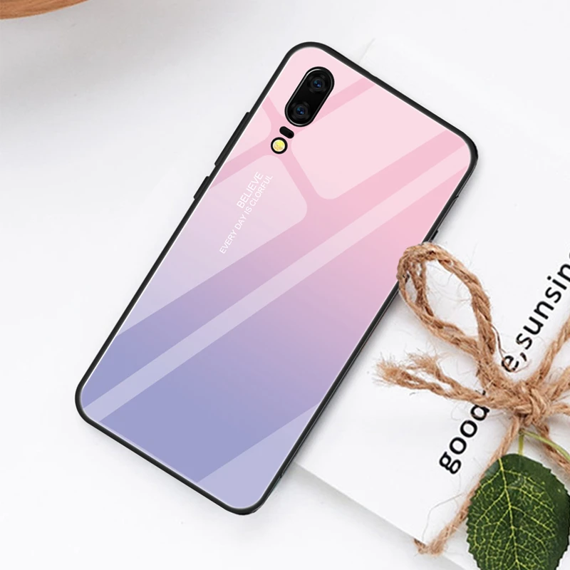 Чехол из закаленного стекла для huawei P20 Lite P20 Pro Nova 3 3i mate 20 P30 Pro P30 Love Heart полная защита для Honor 8X чехол
