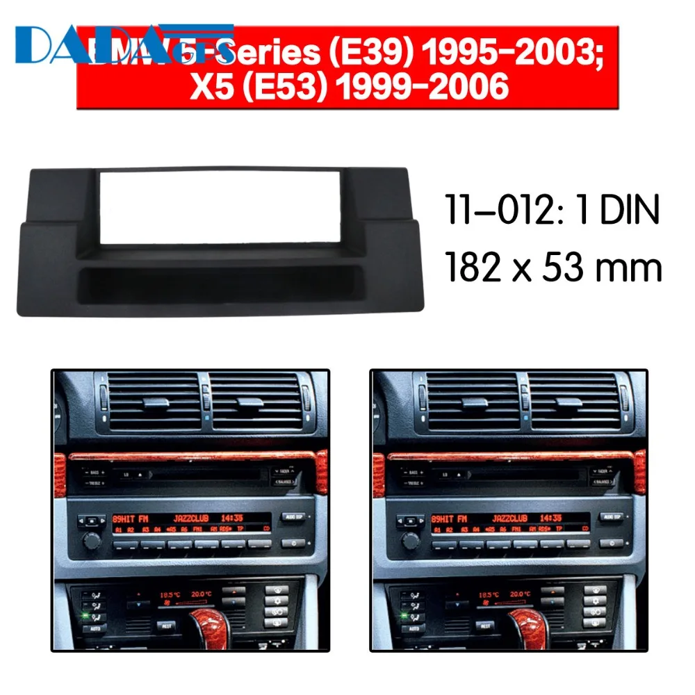 

11-012 Car DVD/CD for BMW 5 (E39) 1995-2003, X5 1999-2006 Radio Stereo Fascia Panel Frame Adaptor Fitting Kit 1 Din