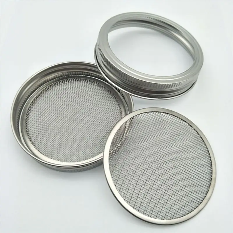 Kenley Seed Sprouter Kit-Вспыхивающие банки с крышками из нержавеющей стали-Germinator Set для выращивания ваших собственных ростков