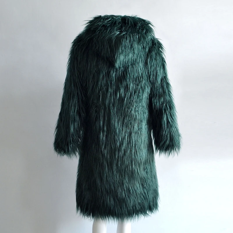 

ZADORIN Fashion Bohemian Long Faux Fur Coat With Hooded Women Plus Size Furry Fake Fur Jacket Winter Overcoat casaco pele