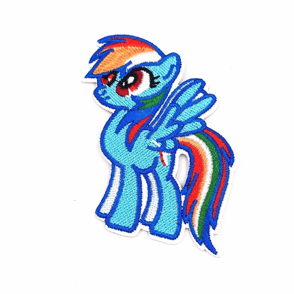 2 шт My Little Horse нашивки в форме единорога для одежды пришить или гладить на одежда