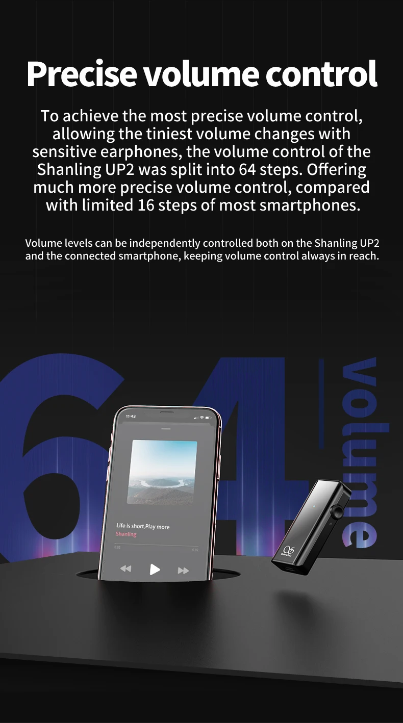 SHANLING UP2 ES9218P Hi-Res портативный hifi аудио Bluetooth усилитель USB DAC Ноулз микрофон Поддержка LDAC/aptX HD/SBC/AAC HWA