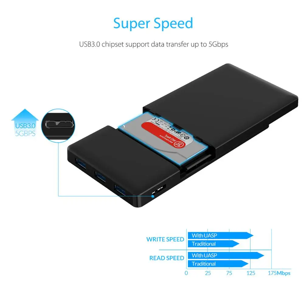 ORICO 2588H3 2 5 корпус для жесткого диска USB 3 0 жесткий диск с Порты USB3.0 приспособление