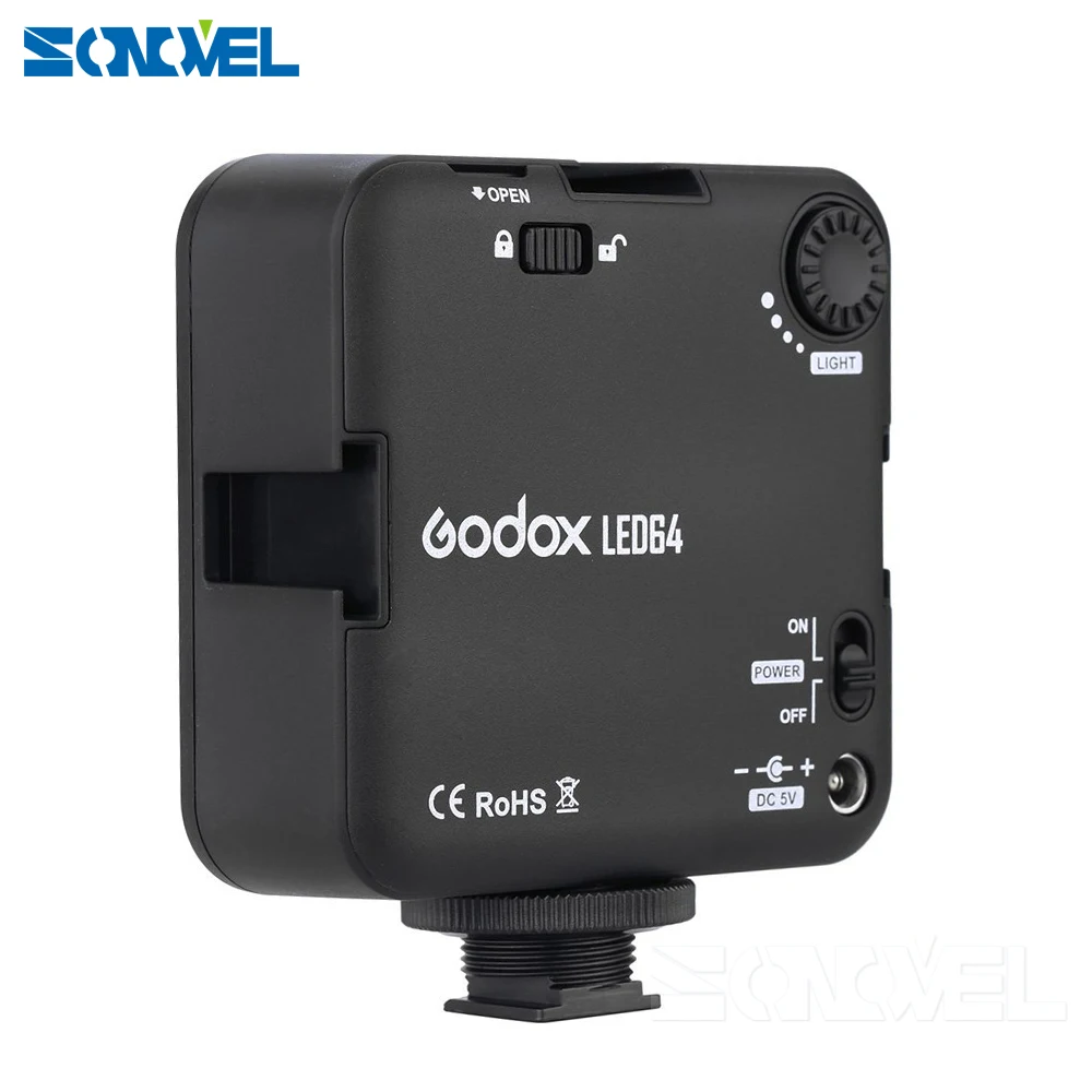 Nex 3 шт. профессиональная камера светодиодные фонари Godox LED64 видео Светодиодная