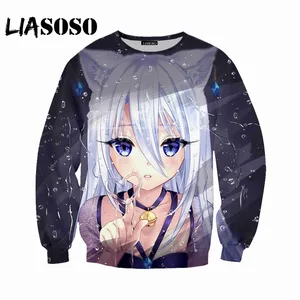 Мужской и Женский свитшот LIASOSO, свитшот с 3D принтом, брендовая одежда с длинными рукавами, модель M053, 2019