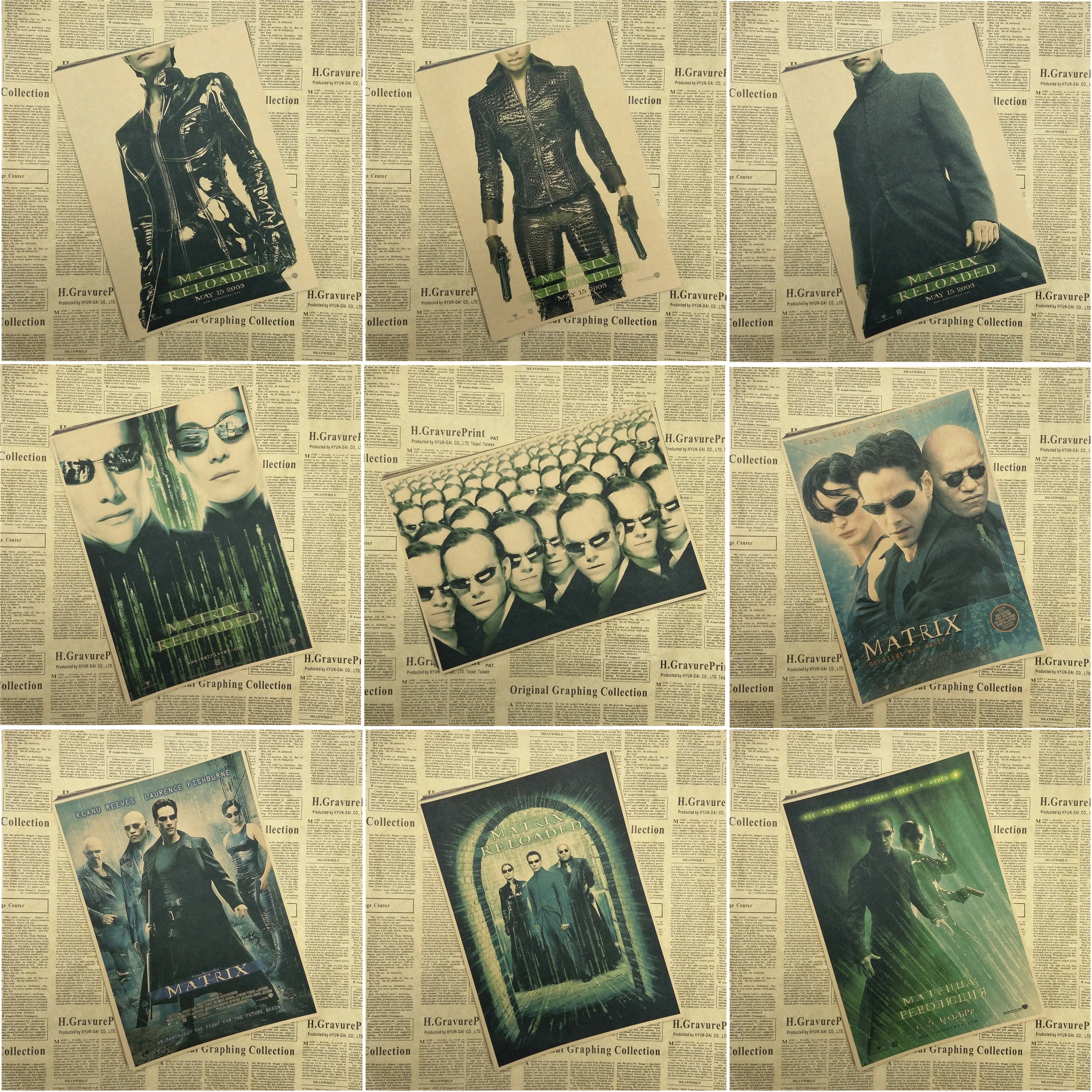 The Matrix ретро постер к фильму художественная бумага для рисования картины