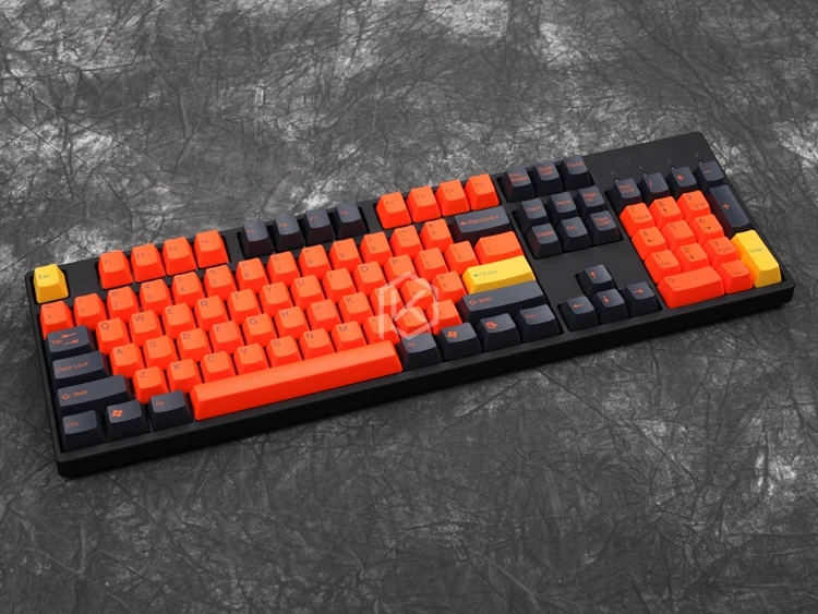 Taihao abs double shot keycaps для diy игровой механической клавиатуры цвет белый оранжевый серый