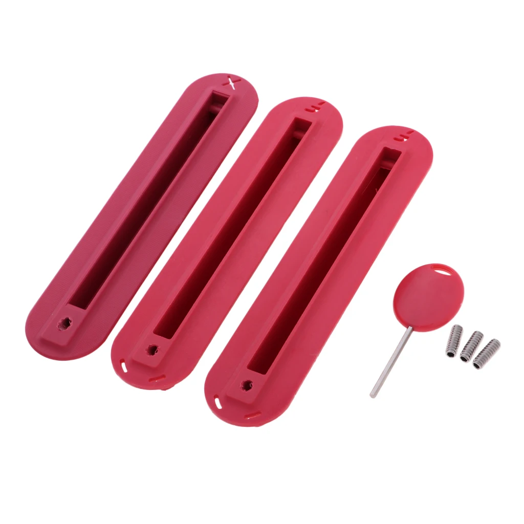 Red as described 3 шт./компл. будущее Tri плавники коробка серфинга доска для серфинга пластиковый штепсель с крепежными винтами набор ключей для серфинга SUP винт доски для серфинга плавники доски для серфинга - Цвет: Red as described