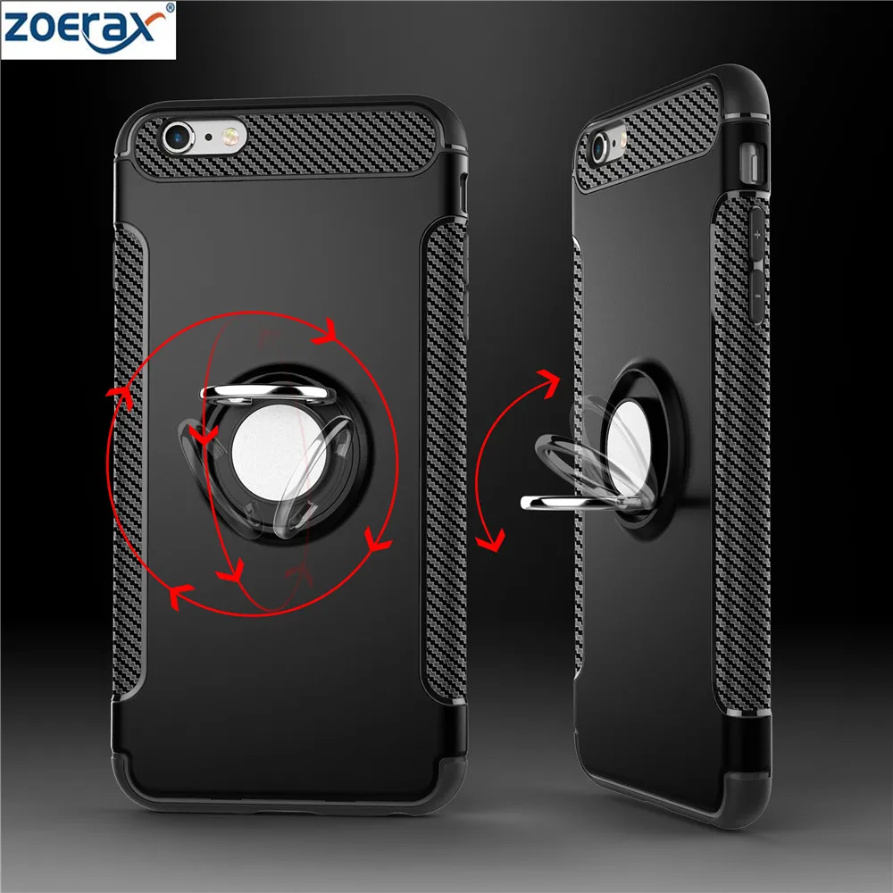 Zoerax Гибридный чехол для iPhone 6/6 S Plus Автомобильный держатель Подставка магнитная