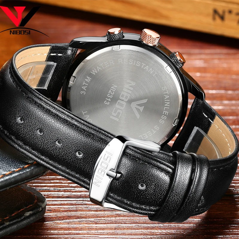 NIBOSI Watch Men Fashion Sport Quartz Clock Mens Watches Brand Luxury Full Steel Business Waterproof Relogio Masculino | Наручные часы