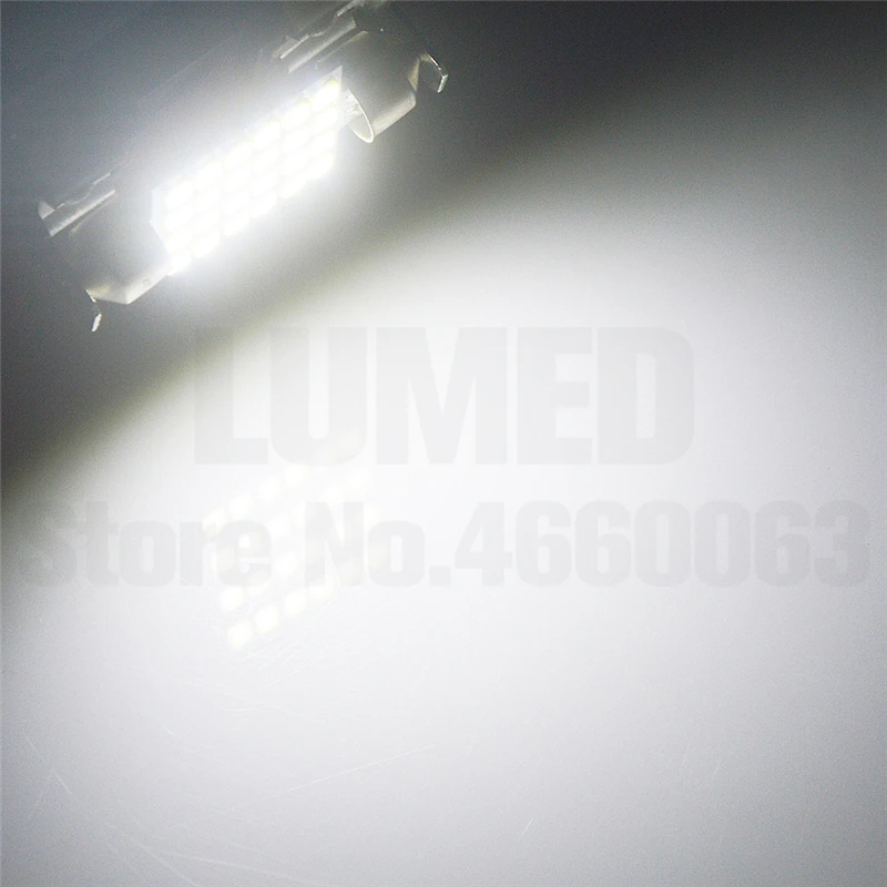 

100x Car LED Light Festoon C5W 24 LED 36mm 39mm 42mm Accessories 2835 1210 SMD Car Interior Dome Lamp Auto Products Lights DC12V