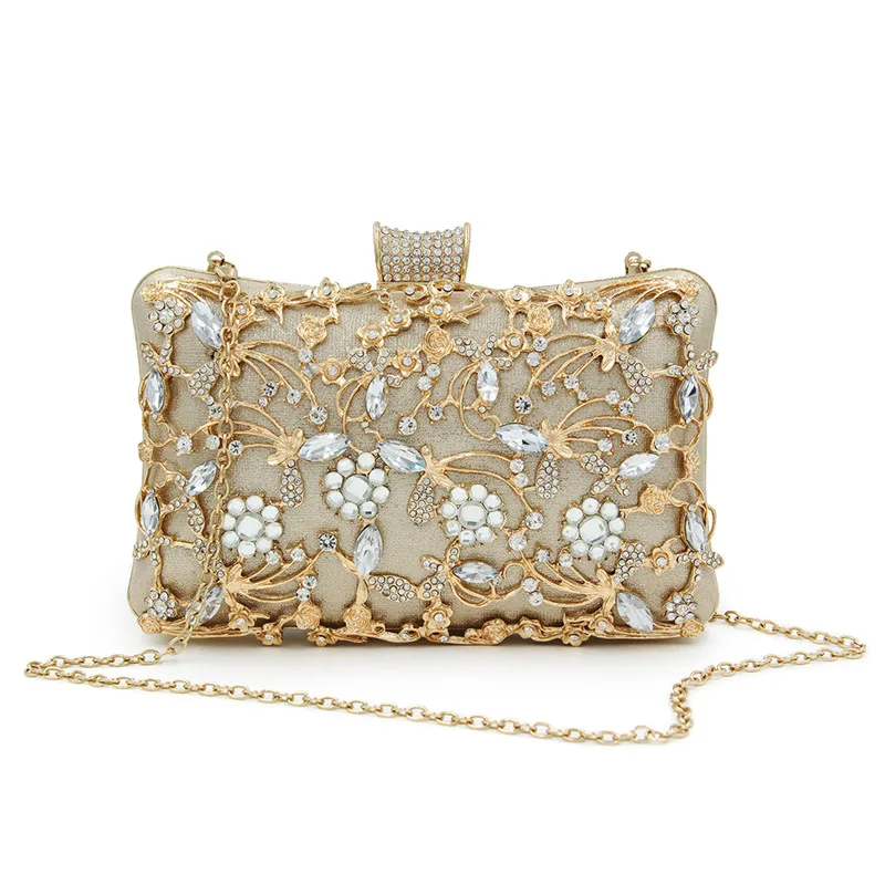Womens Crystal Evening Clutch Bag Wedding Purse Bridal Prom Handbag Party | Багаж и сумки
