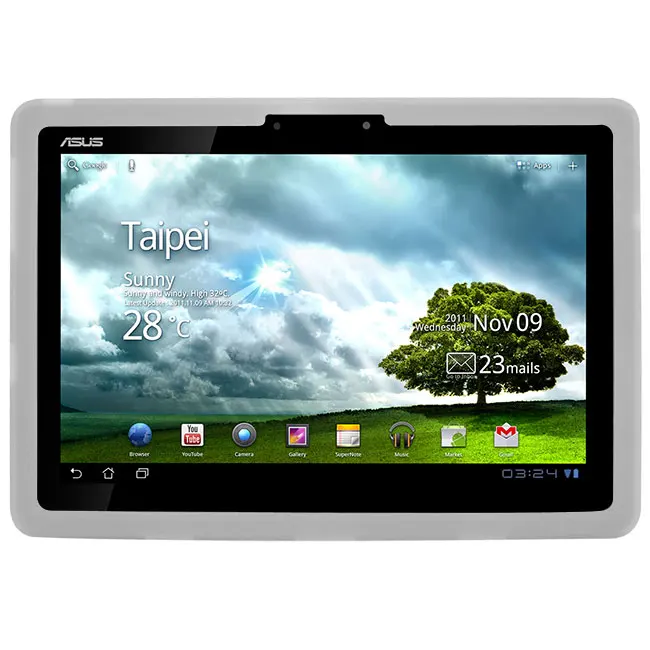 TF201 case Skymall Silicone Skin Cover Case for Asus Eee Pad Transformer Tablet Black Pink Blue Clear |