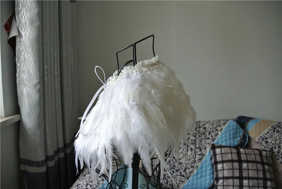 Белая Искусственная верхняя куртка с перьями шаль карнавальное плечо свисающая