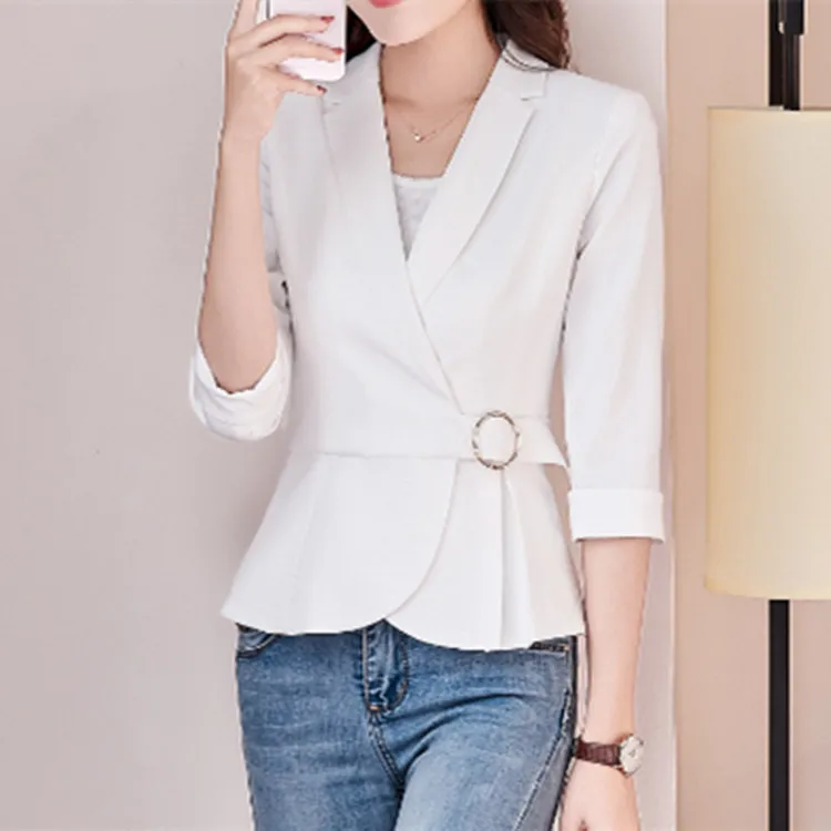LXMSTH/женские блейзеры на каждый день большой размер весна лето 2019 корейский