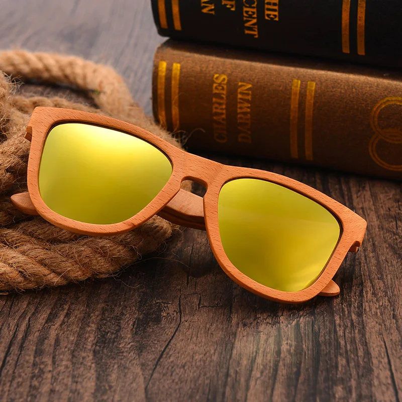 

AN SWALLOW Wood Sunglasses Brand Designer brown wooden sunglasses Style Square SunGlasses Gafas Oculos Masculino