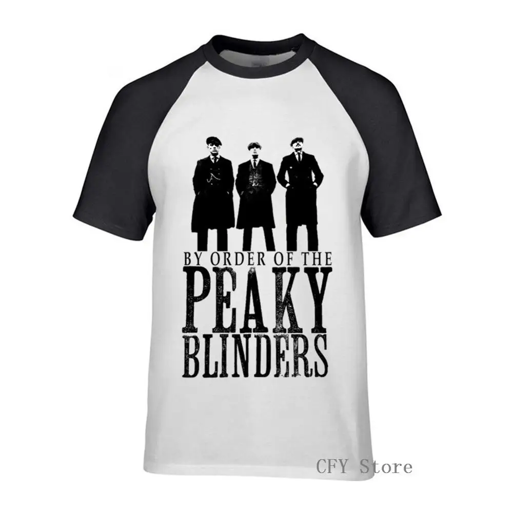 Мужские крутые футболки с принтом Peaky Blinders коллекция 2019 года модные большого