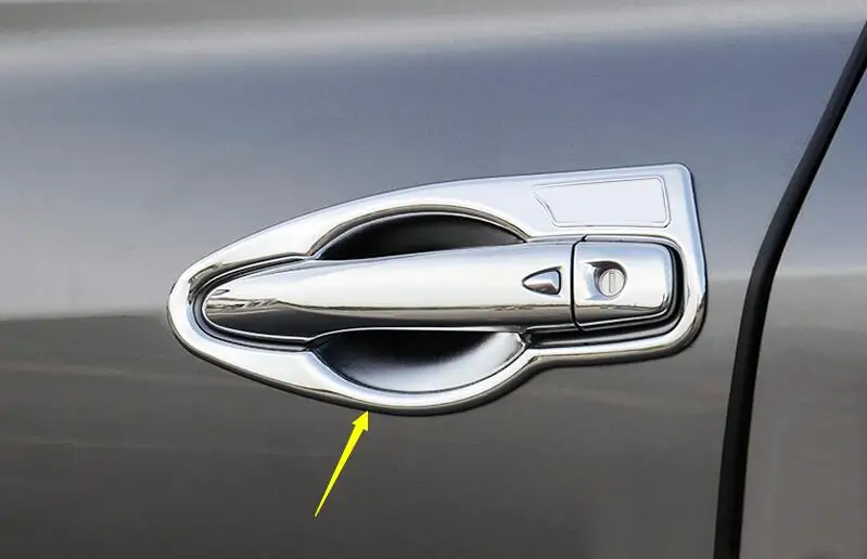 

For Nissan Kicks 2016 2017 2018 ABS Chromed Exterior Door Handle Bowls Frame Cover Trim 8PCS Car Styling