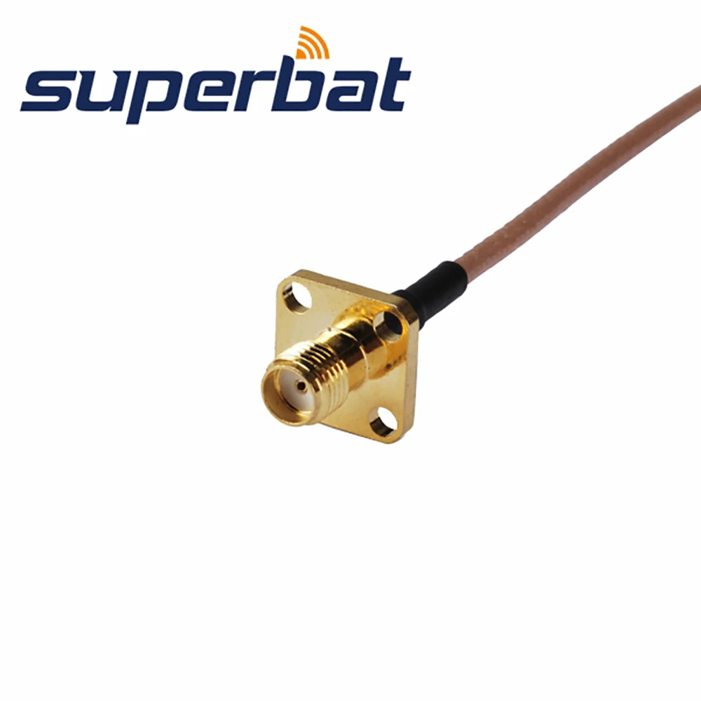 Superbat SMA Jack Панель крепление прямо к прямой штекер помощью соединительного кабеля