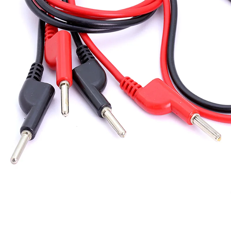 2pcs Dual Test Line Silicone Banana Plug Test Probe Lead Wire Cable Copper for electrical laboratory