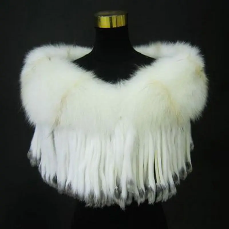 Новинка 2015 модный однотонный зимний женский шарф с лисьим мехом воротник кролика