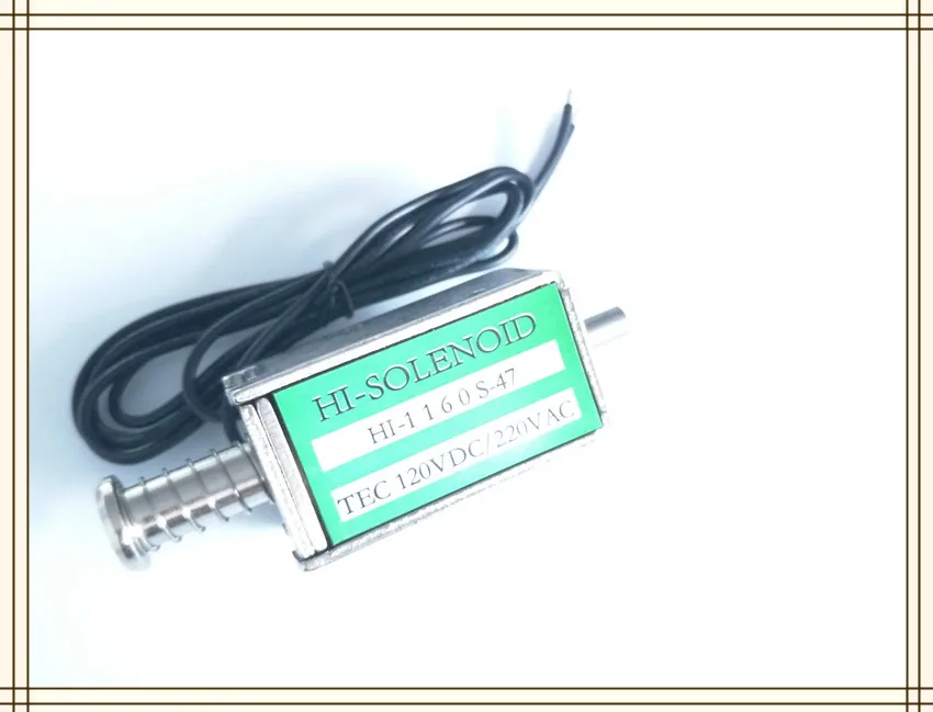 1160S-47 DC120V/AC220V DC12V DC48V 10 мм ход 16 кг нажимной Тип Линейный электромагнитный