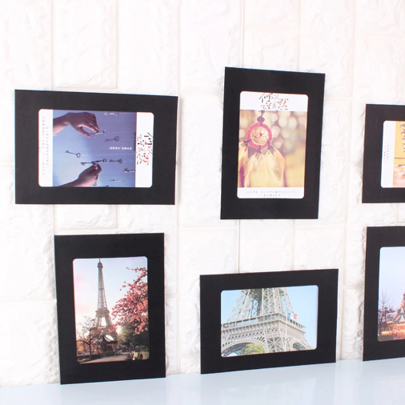 10 шт. DIY фоторамка деревянный зажим бумажный держатель для фотографий украшение стены черный белый креативный деятельности Свадебные Столы