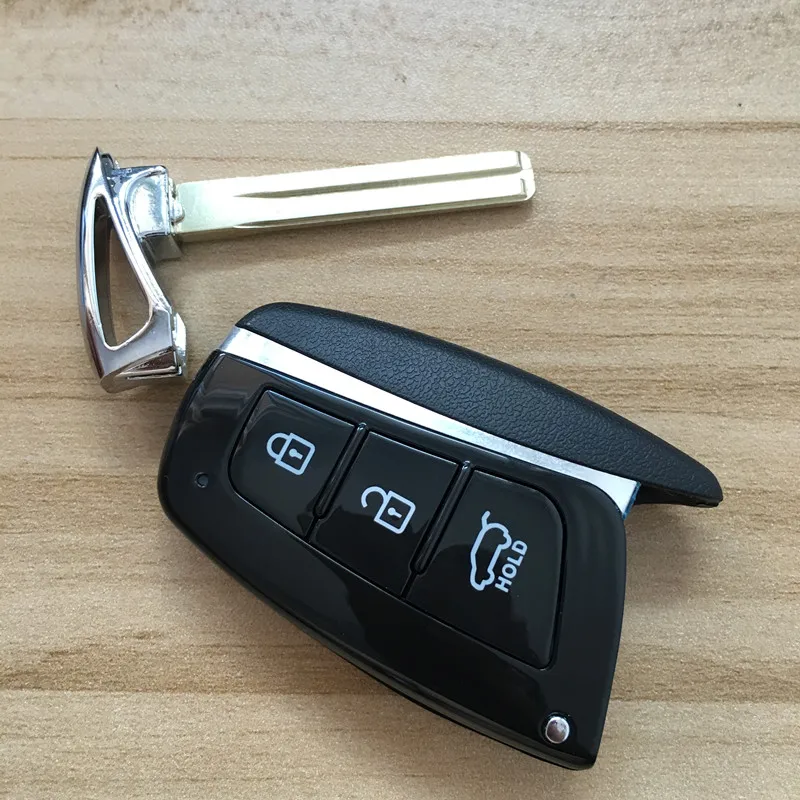 Free Shipping Newest 3 Buttons Smart FOB Key 433mhz ID46 Keyless Uncut Blank Fit For HYUNDAI Santa Fe IX45 | Автомобили и