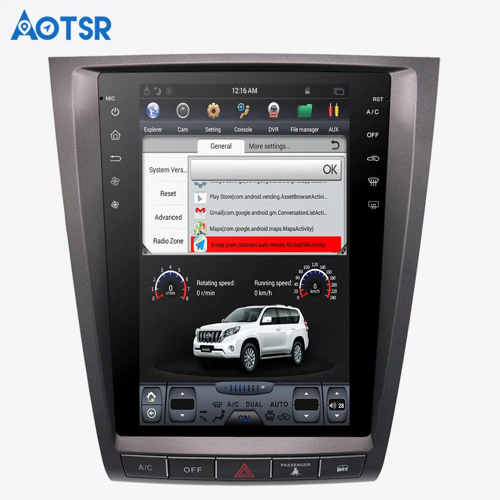 Экран 12 1 дюйма Tesla IPS Android 8 для lexus GS GS300 GS350 GS450 GS460 2004-2011 радио GPS-навигация без