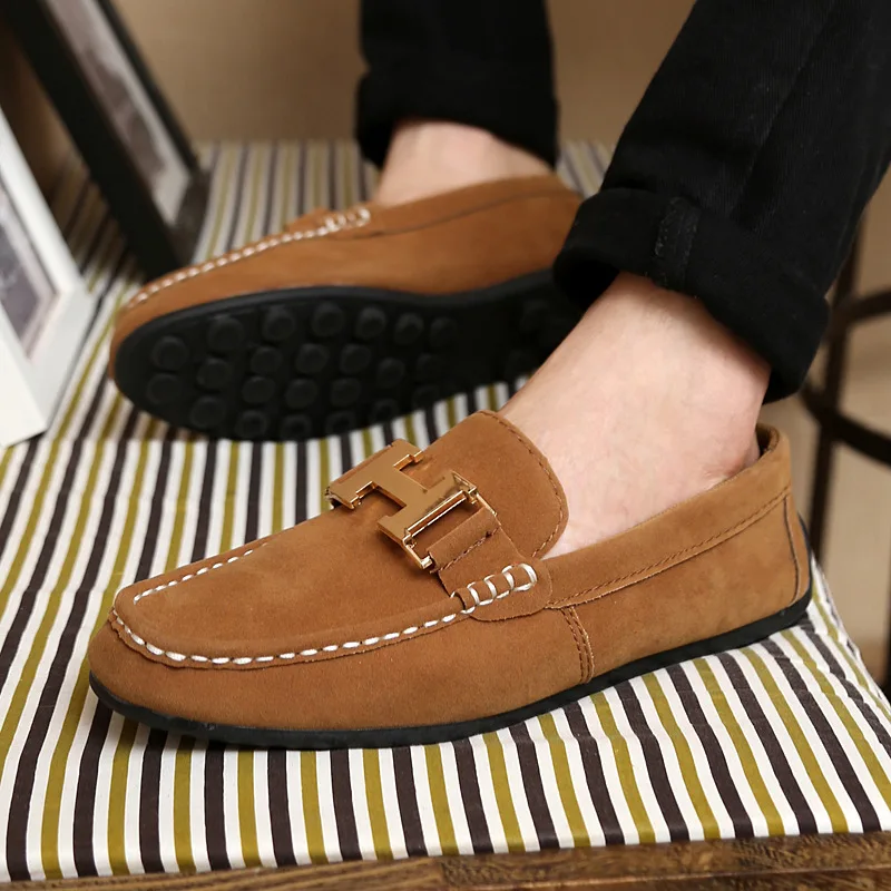 Новая мода обувь Мужская летняя Шапочка замшевые туфли повседневная матовый